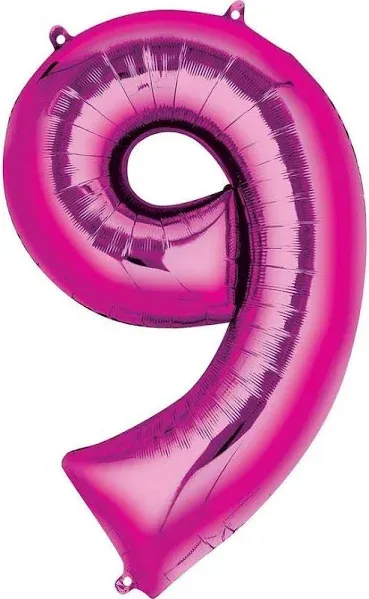 Large 34" Pink Super Shape Foil Balloon - 5