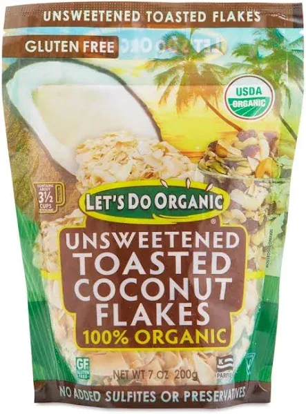 Let's Do Organic Unsweetened Coconut Flakes