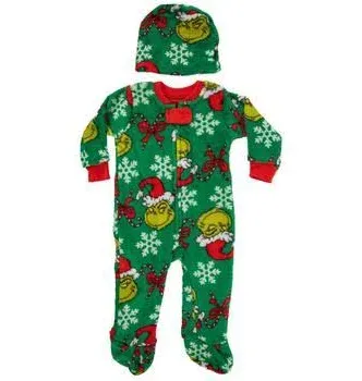 Dr. Seuss How The Grinch Stole Christmas Lights Pajama Set