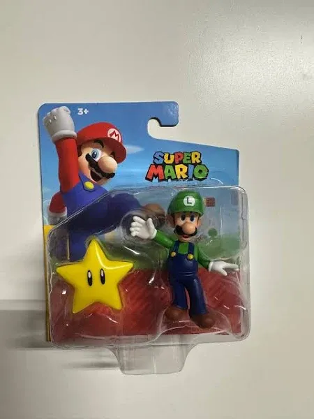 Super Mario Luigi with Super Star Figure