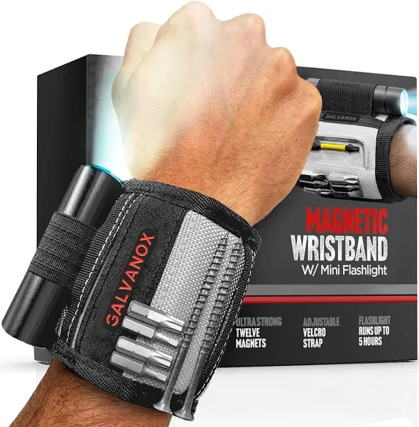 Galvanox Magnetic Wristband with LED Flashlight