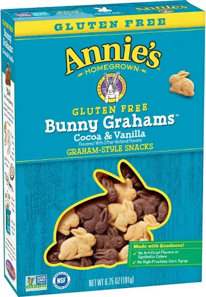 Annie's Gluten Free Cocoa Vanilla Bunny Cookies