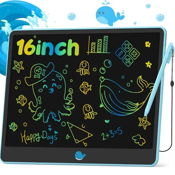 Hockvill Lcd Writing Tablet for Kids 16 Inch Toys for Girls Boys Drawing Pad for 3 4 5 6 7 8 Year Old Kid