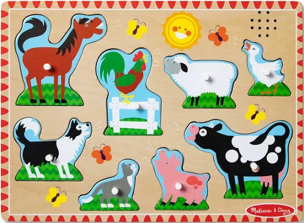 Melissa & Doug Farm Animals Sound Puzzle