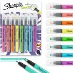 Sharpie 1966798, Clearview Pen-Style Highlighter, Chisel Tip, Assorted Colors, 8/Pack