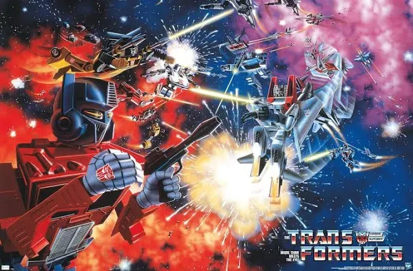 Trends International Hasbro Transformers 1984 Key Art Wall Poster