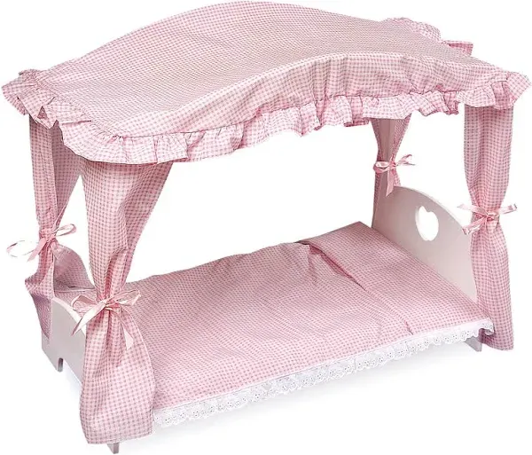 Badger Basket Canopy Doll Bed with Bedding