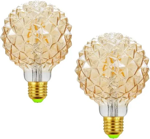 Lxcom Lighting G95 LED Pineapple Bulb Retro Edison Lamp