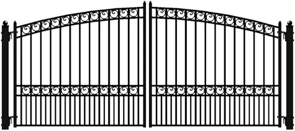 ALEKO Paris Style Dual Swing Driveway Gate