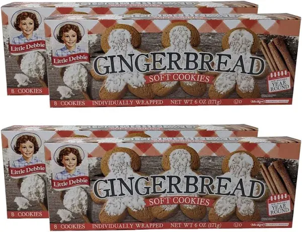 Little Debbies Ginger Cookies 4 Pack