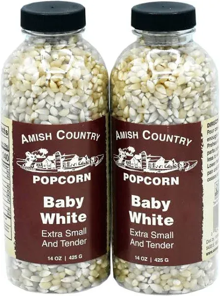 Amish Country Baby White Popcorn Bottle