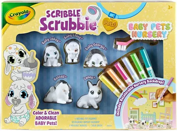 Crayola Scribble Scrubbie Baby Pets Nursery