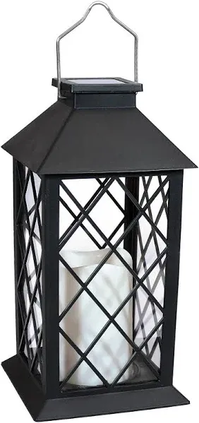 Sunnydaze Concord Outdoor Solar LED Candle Lantern