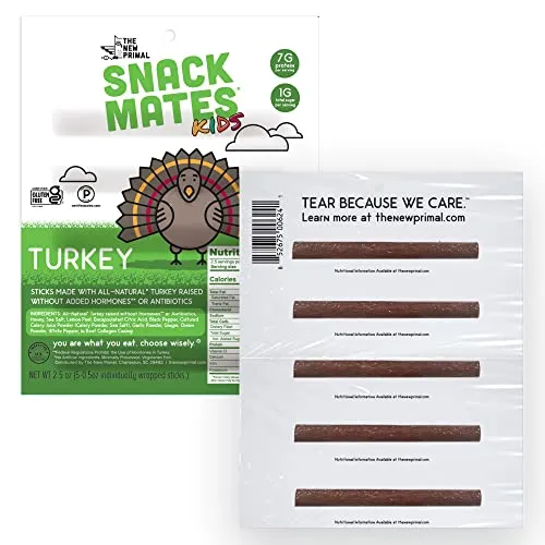 The New Primal Snack Mates Turkey Sticks 2.5 oz.