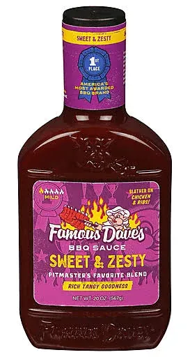 Famous Dave's BBQ Sauce Sweet & Zesty