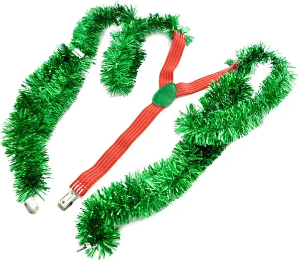 Tinsel Suspenders | Perfect Accessory for Season&#039;s Theme Parties, Annual Holi...