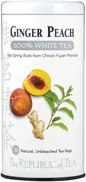 The Republic of Tea Ginger Peach Tea Bags