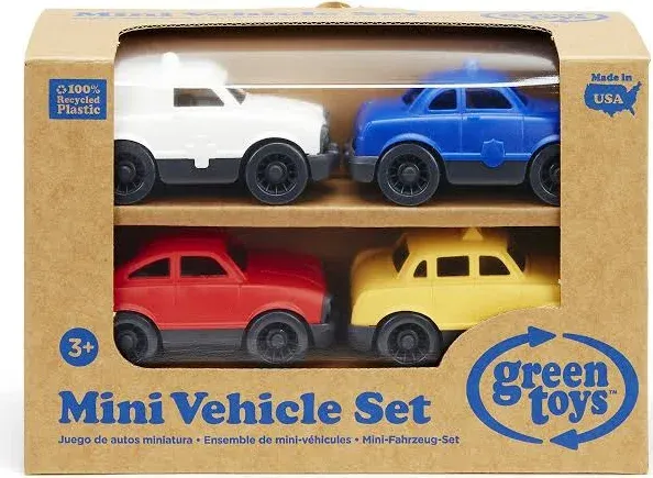 Green Toys Mini Vehicle, 4-Pack