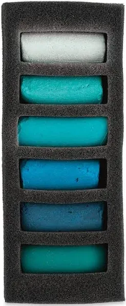 Sennelier Extra-Soft Half-Pastel 6 Stick Set Emerald Sea