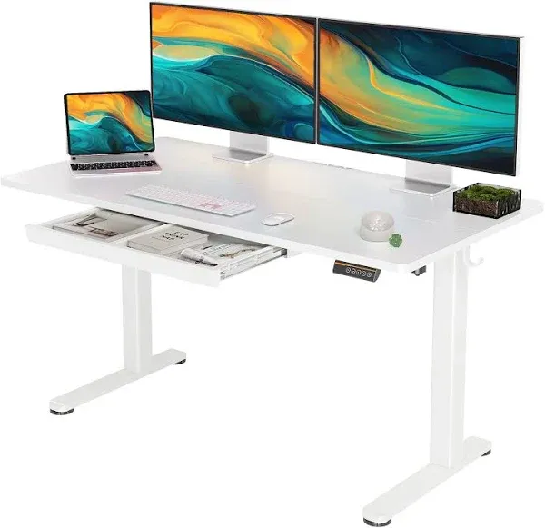 Ydn Standing Desk with Drawers