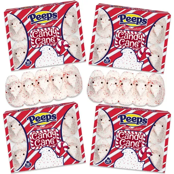 Peeps Candy Cane Marshmallow Chicks