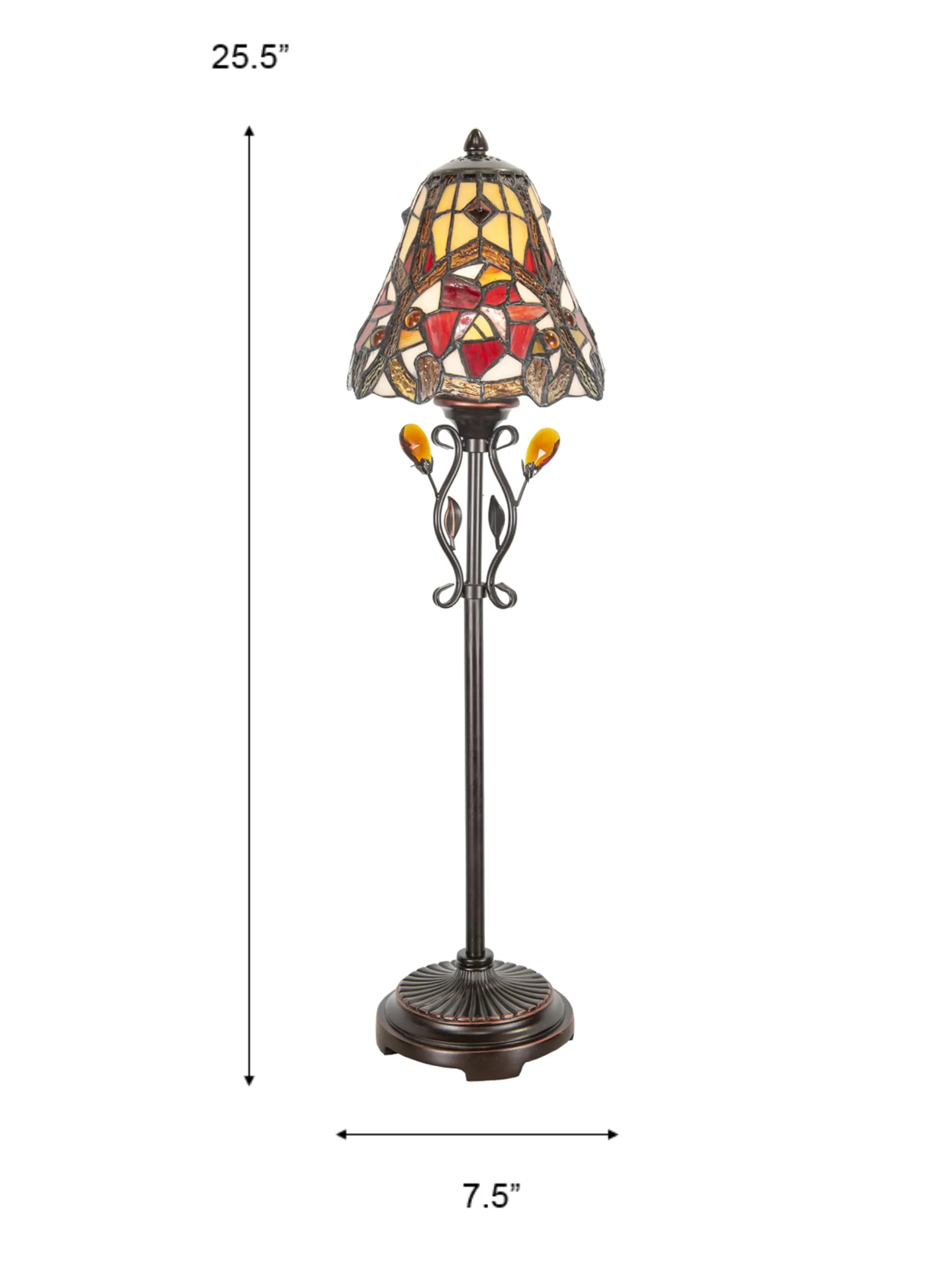 Dale Tiffany Jeweled Buffet Lamp