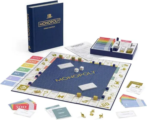 WS Game Company Indigo Collection 2-Pack Scrabble & Monopoly