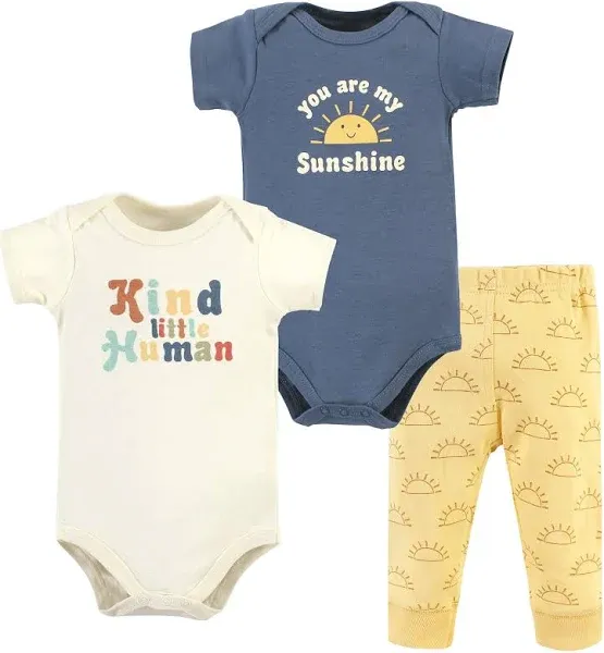 Hudson Baby Cotton Bodysuit and Pant Set