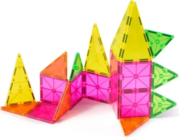 Magna Tiles Color Shop Neon Magnetic Construction Set