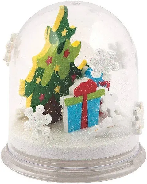 Fun Express Christmas Snow Glitter Globe Craft Kit