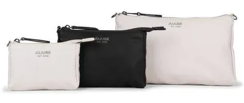 Witney Carson 3-piece Pouch Set - Cloud & Black