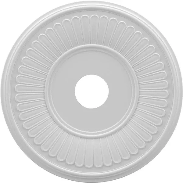 19"OD x 3 1/2"ID x 1"P Berkshire Thermoformed PVC Ceiling Medallion (Fits Canopies up to 8 3/8")