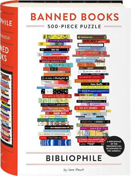 Bibliophile Banned Books 500-Piece Puzzle