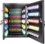 Key Lock Box Cabinet with 200 Hooks, Key Cabinet Wall Mount Key Organizer wit...