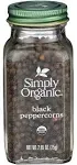 Simply Organic - Black Peppercorns - 2.65 oz.