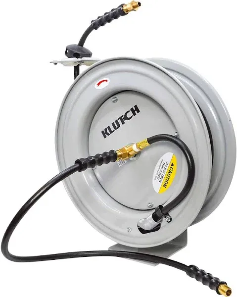 Klutch Auto-Rewind Air Hose Reel