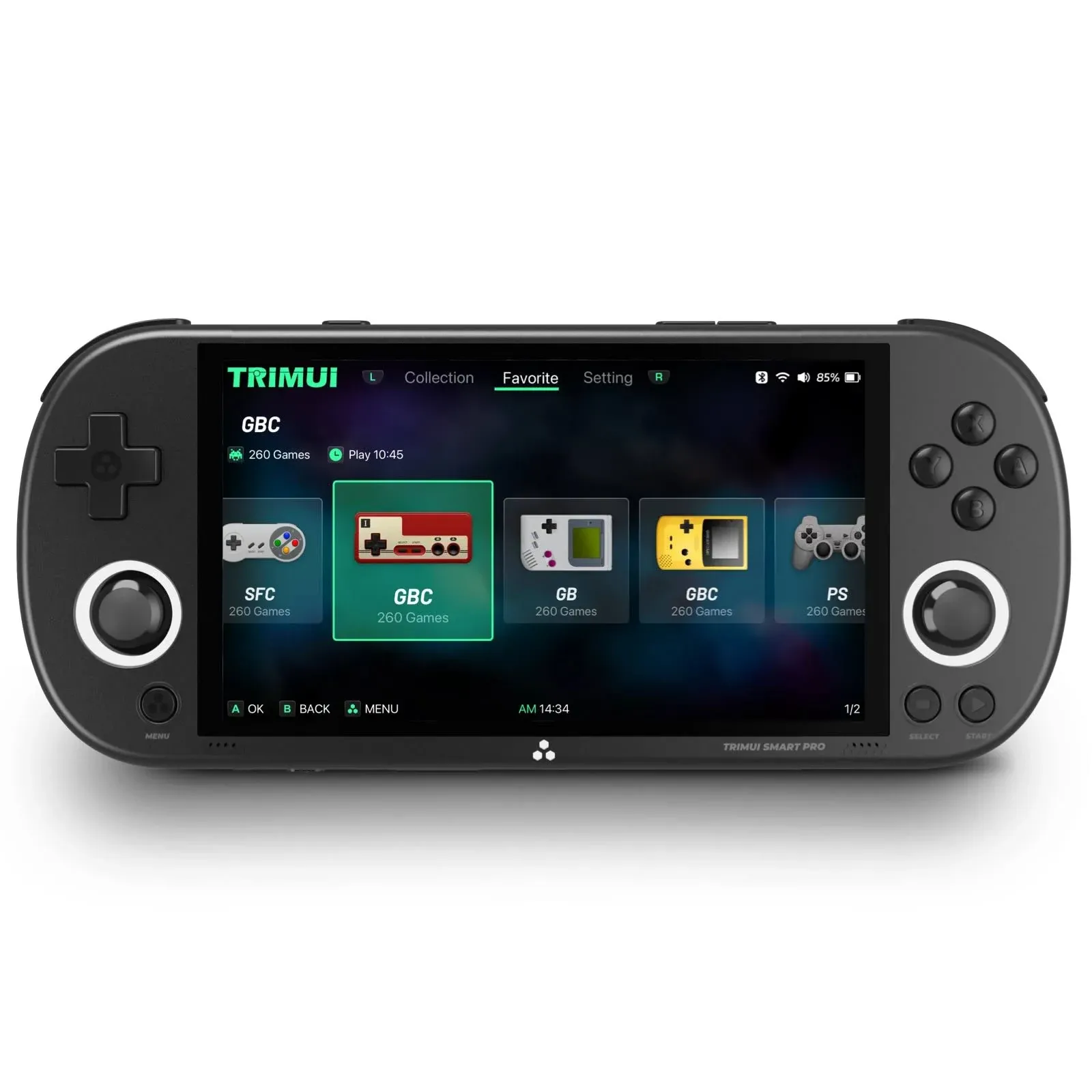 (Grey) Trimui Smart Pro Retro Handheld Game Console 4.96-inch IPS Screen