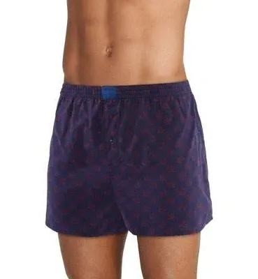 Jockey Men's 100% Cotton Leaf Print Boxer