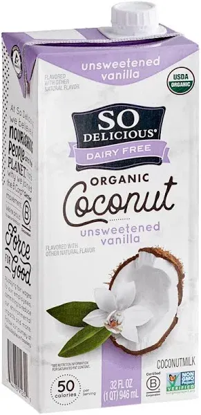 So Delicious Unsweetened Vanilla Coconut Milk