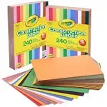 Crayola Construction Paper Assorted Colors 480 99-0013