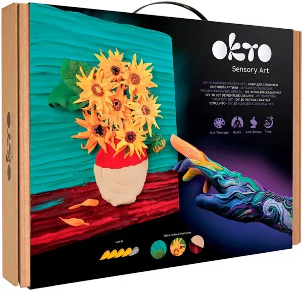 OKTO Sensory Art 3D Clay Koi Fish Painting Kit