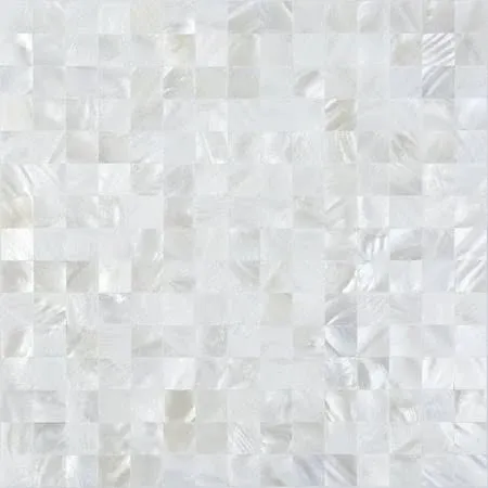 Oyster Mother Pearl Square Shell Mosaic Tile Kitchen Backsplashes Marble Walls