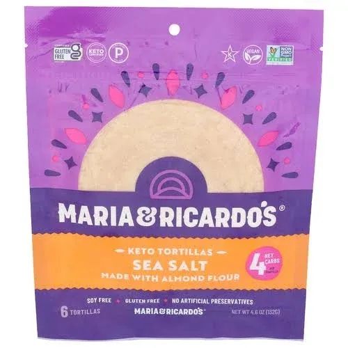 Maria & Ricardo's Almond Flour Keto Tortillas (Sea Salt)