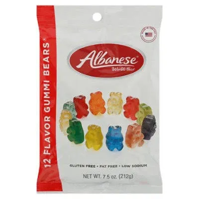 Albanese Assorted Gummi Bears 12 Flavor - 7.5 Oz