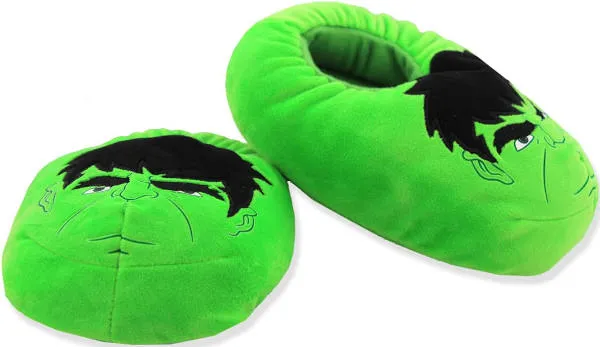 Marvel Avengers Hulk Kids Toddler Plush Mooshy Slippers