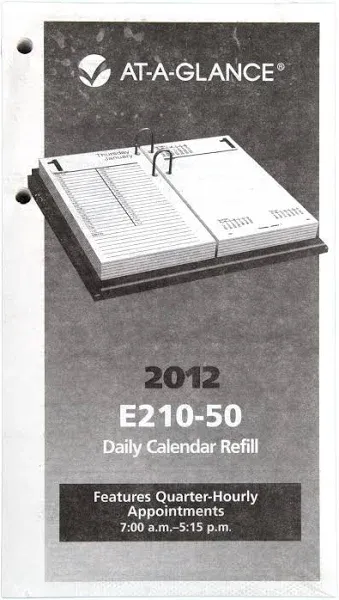 At-A-Glance Large Desk Calendar Refill