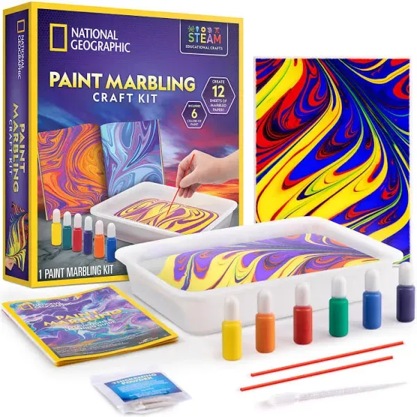 National Geographic Paint Marbling Craft Kit