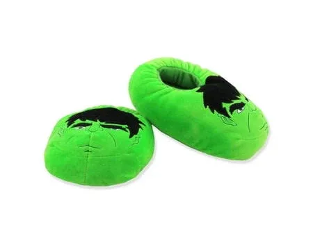 Marvel Avengers Hulk Kids Plush Mooshy Slippers