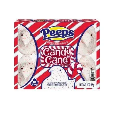 Peeps 10ct Candy Cane Flvrd Marshmallow - 3 OZ