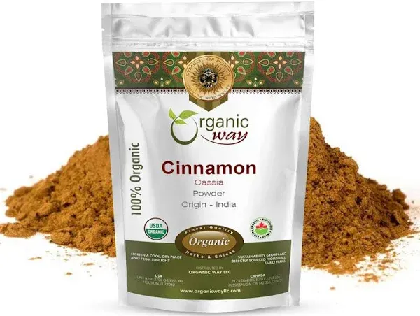 Organic Way Premium Cinnamon Cassia Powder Adds Flavour & Aroma